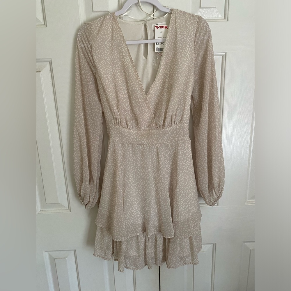 Neutral Cheetah Print Dress